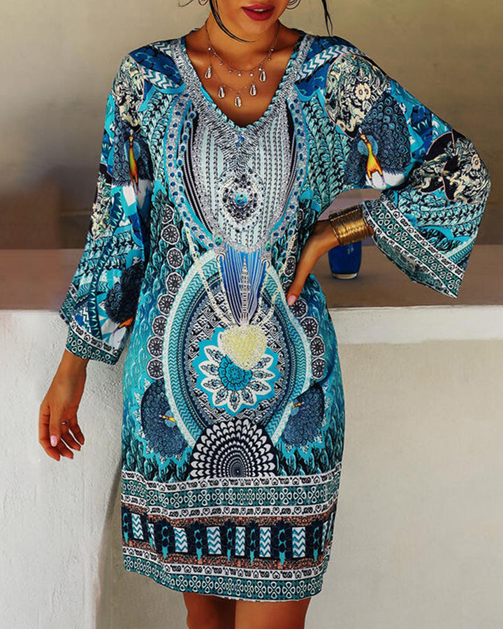 Irmgard Freiburg | Vibrante Boho-Druckkleid
