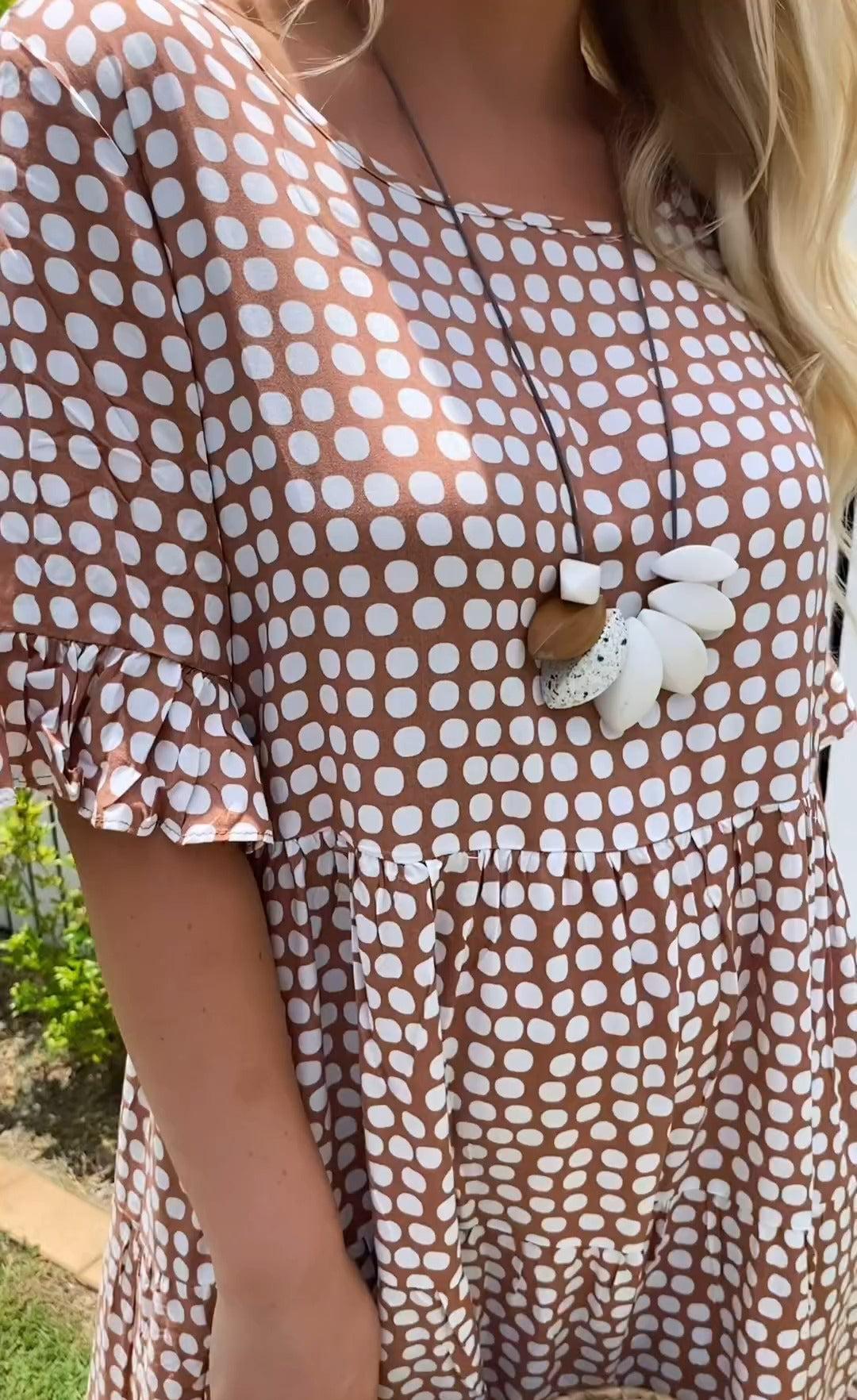 Luise Coburg | Midi-Kleid mit Kurzen Ärmeln