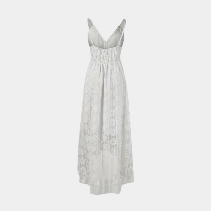 Katharina Konstanz | Elegantes Boho-Kleid in Beige