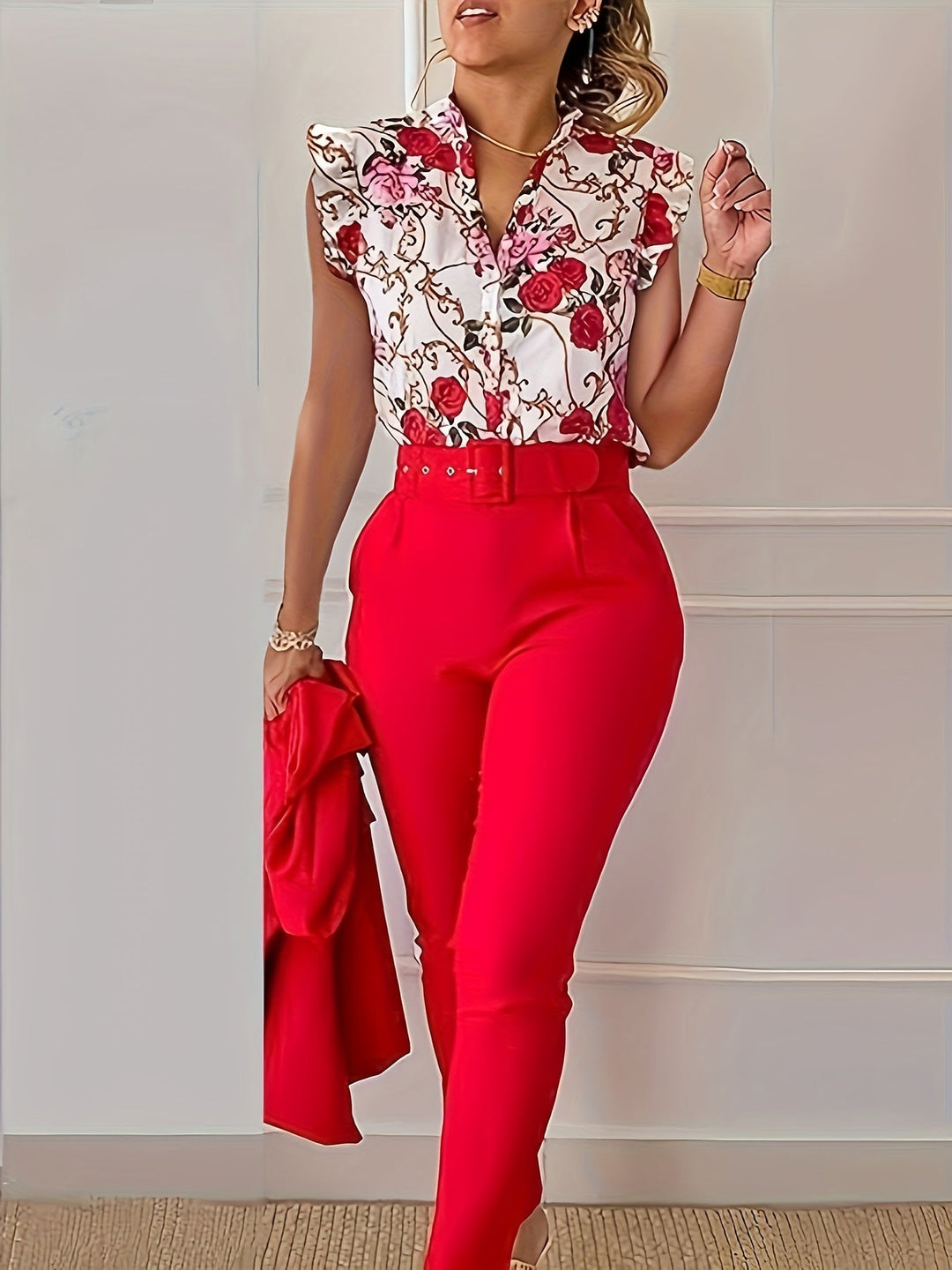 Almut Bautzen | Elegantes Ensemble mit Volantärmeln