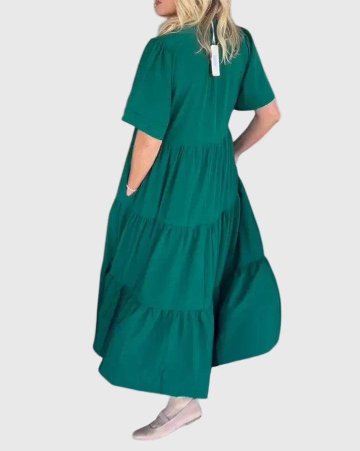 Selma Görlitz | Elegantes Maxikleid in Grün