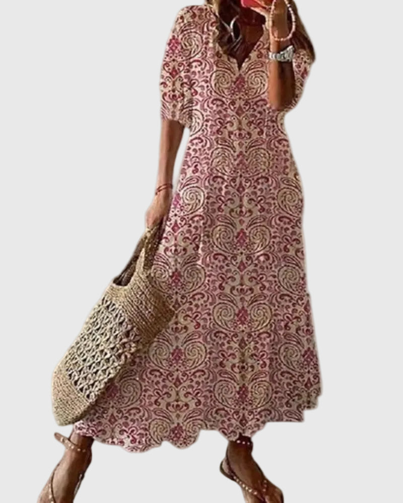 Irmgard Bautzen | Vintage Boho Maxikleid für Den Sommer