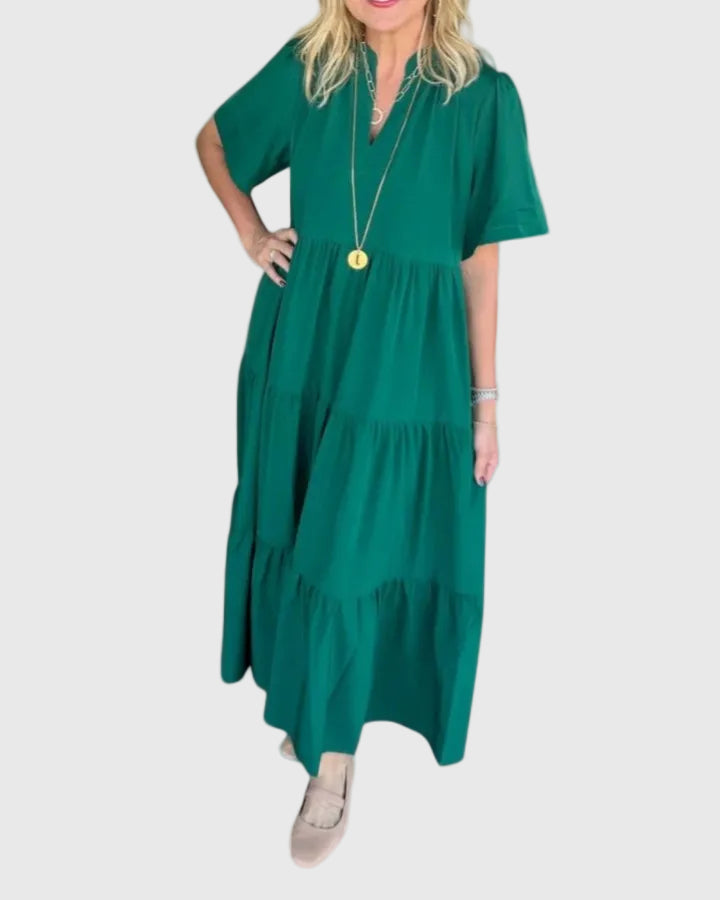 Selma Görlitz | Elegantes Maxikleid in Grün