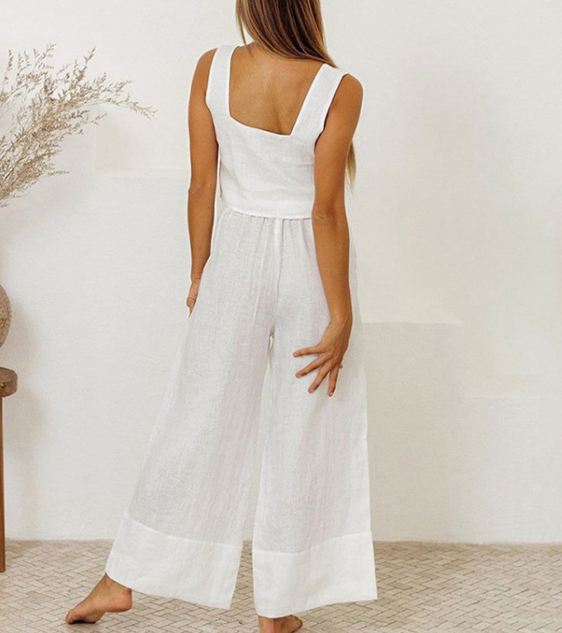 Katharina Worms | Minimalistisches Ensemble Top und Schlaghose