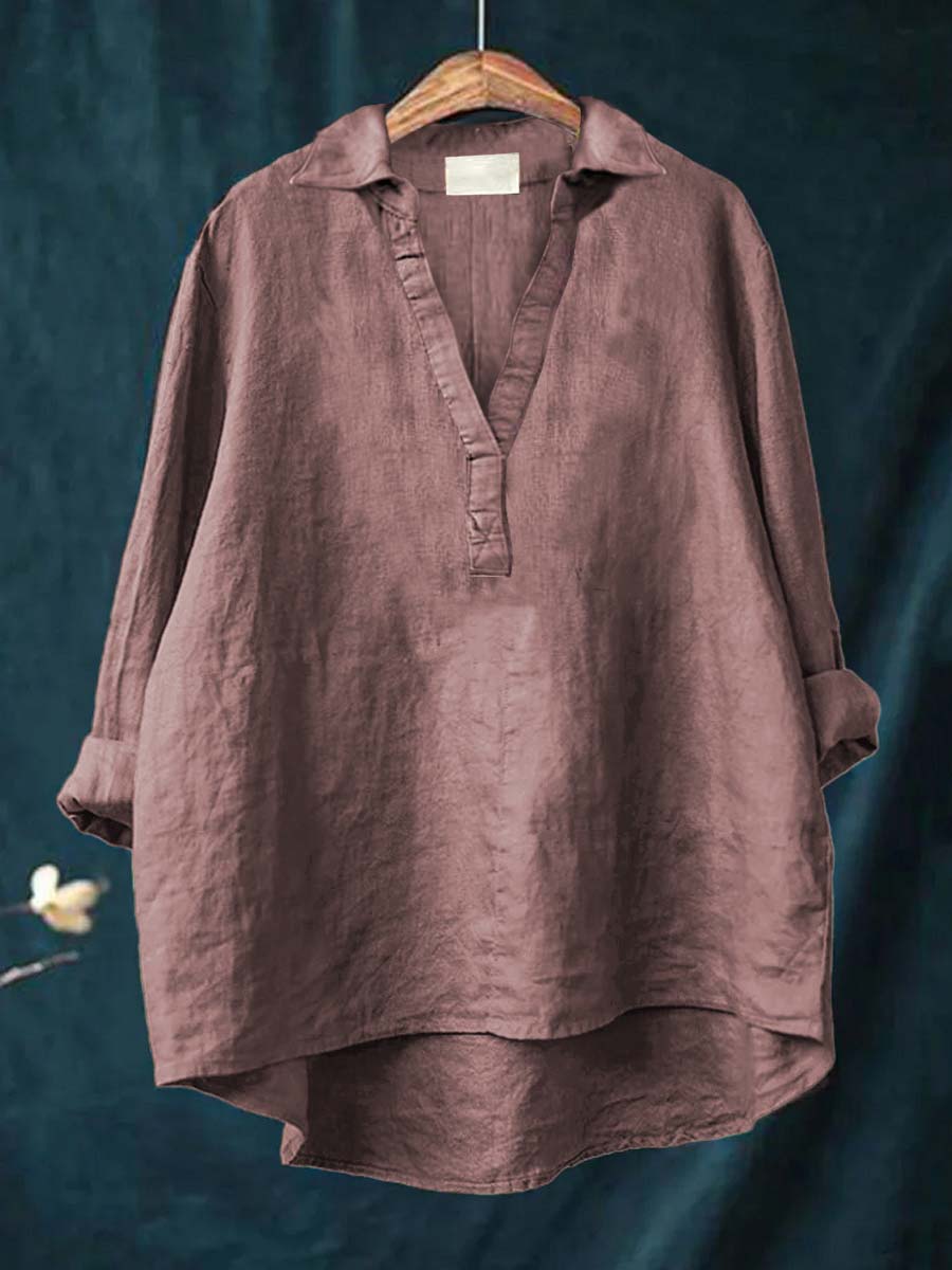 Ida Aachen | Elegante Sommerbluse in Rosé Grau