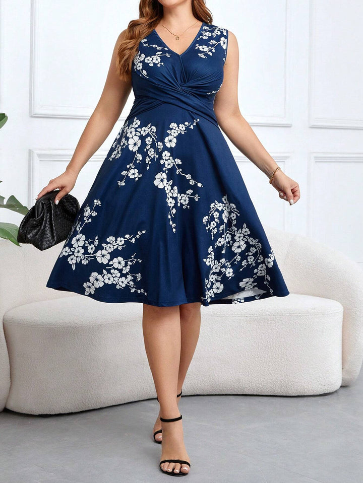 Charlotte Weimar | Blumenmuster Wickelkleid