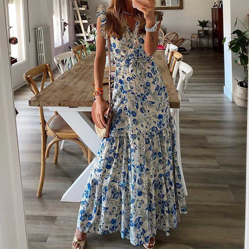 Karolina Bamberg | Maxi Kleid mit Blumenmuster