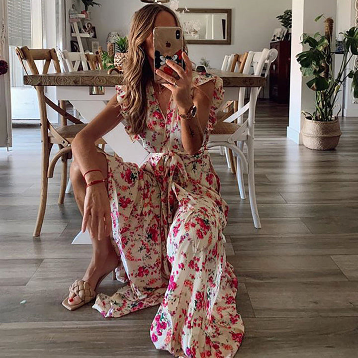 Karolina Bamberg | Maxi Kleid mit Blumenmuster