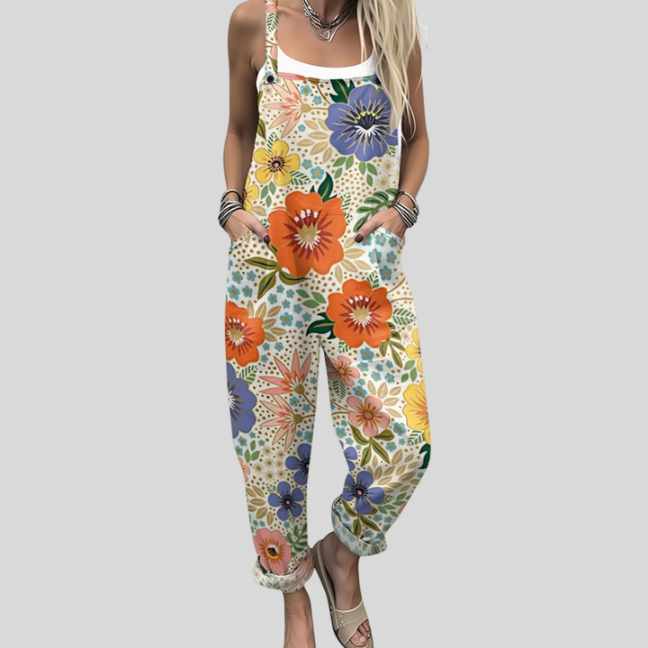 Christiane Celle | Bunte Blumen-Latzhose Mehrfarbig