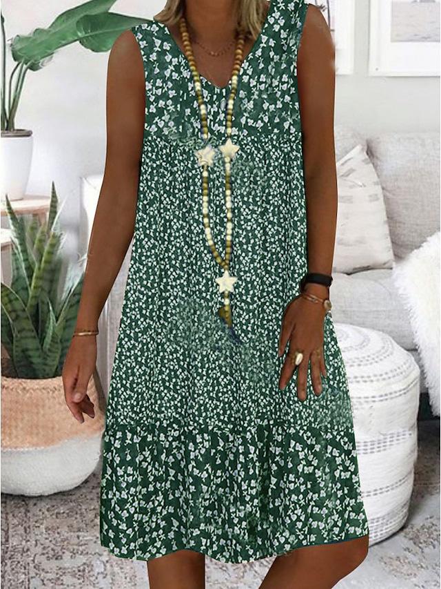 Ida Schwerin | Ärmelloses Kleid mit V-Ausschnitt