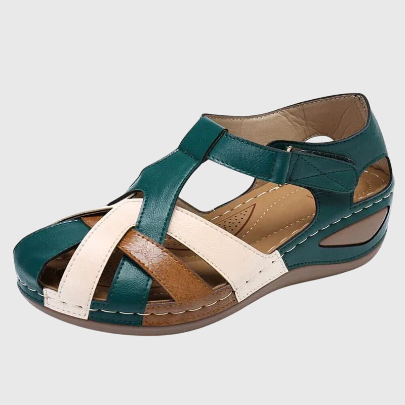 Clara Goslar | Bequeme Orthopädische Sandalen in Grün