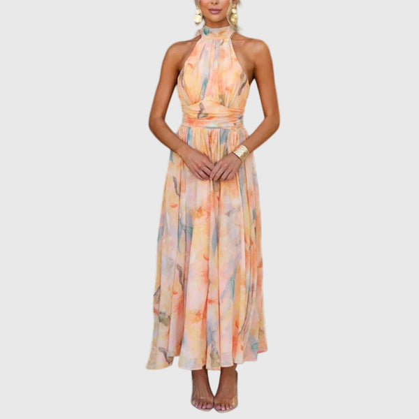 Charlotte Lübeck | Elegantes Maxikleid in Rötliches Orange