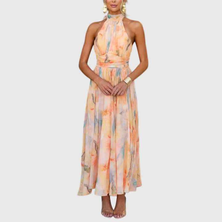 Charlotte Lübeck | Elegantes Maxikleid in Rötliches Orange