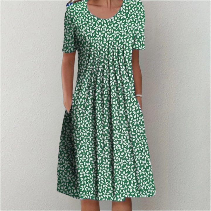 Lena Bamberg | Elegantes und Lässiges Blumenkleid mit Taschen