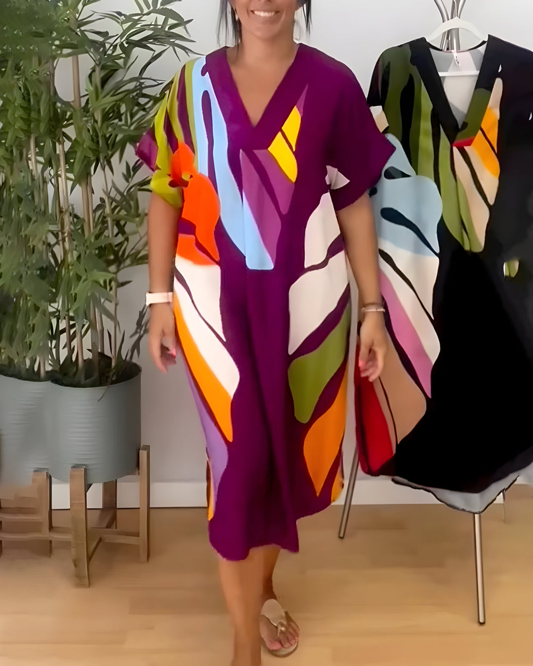 Irmgard Rothenburg | Kleid mit Abstraktem Muster