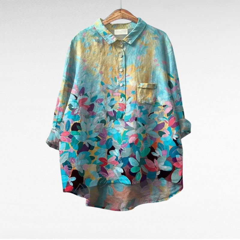 Leonie Trier | Elegante Sommerbluse in Mehrfarbig