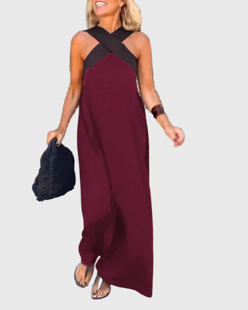 Leonie Lübeck | Elegantes Maxikleid in Schwarz