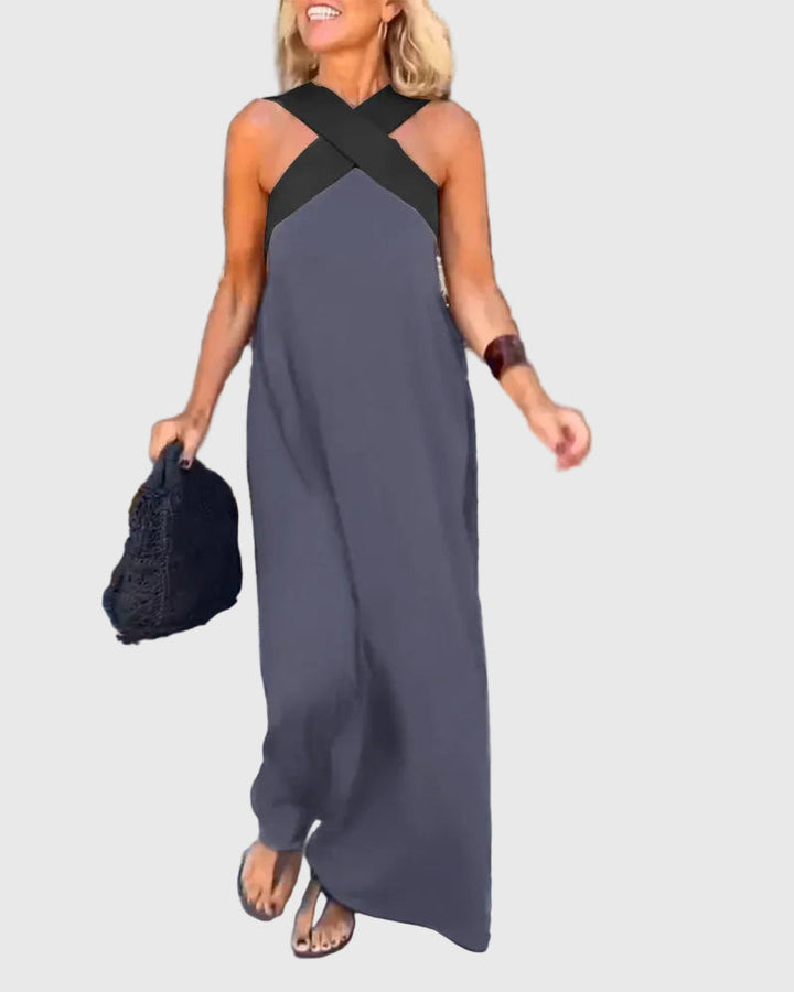 Leonie Lübeck | Elegantes Maxikleid in Schwarz