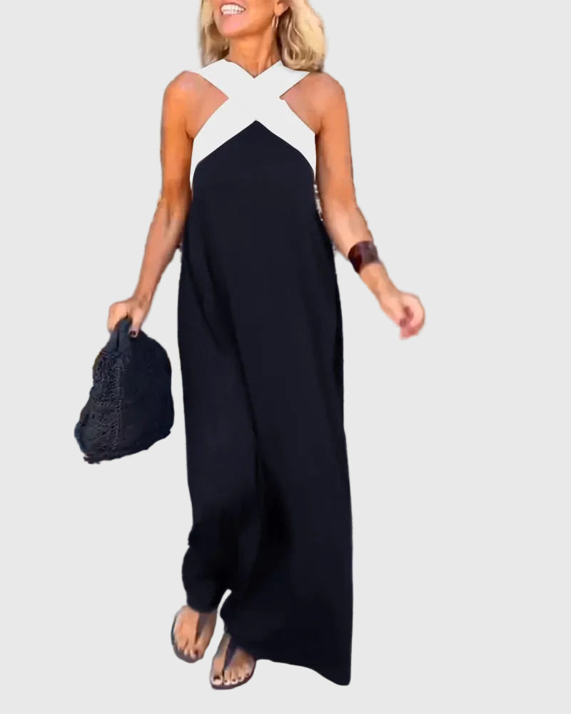 Leonie Lübeck | Elegantes Maxikleid in Schwarz