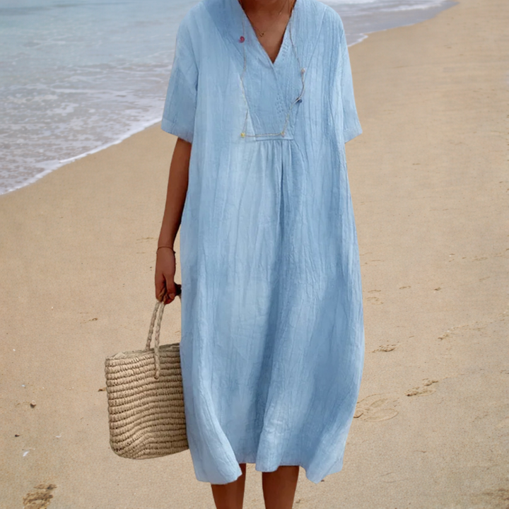 Mia Speyer | Bequeme Sommerkleid in Blau