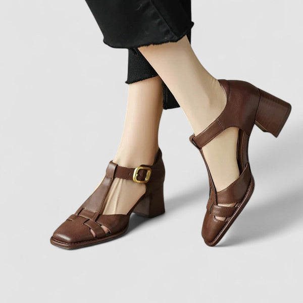 Cornelia Dresden | Blockabsatzschuhe mit T-Riemen