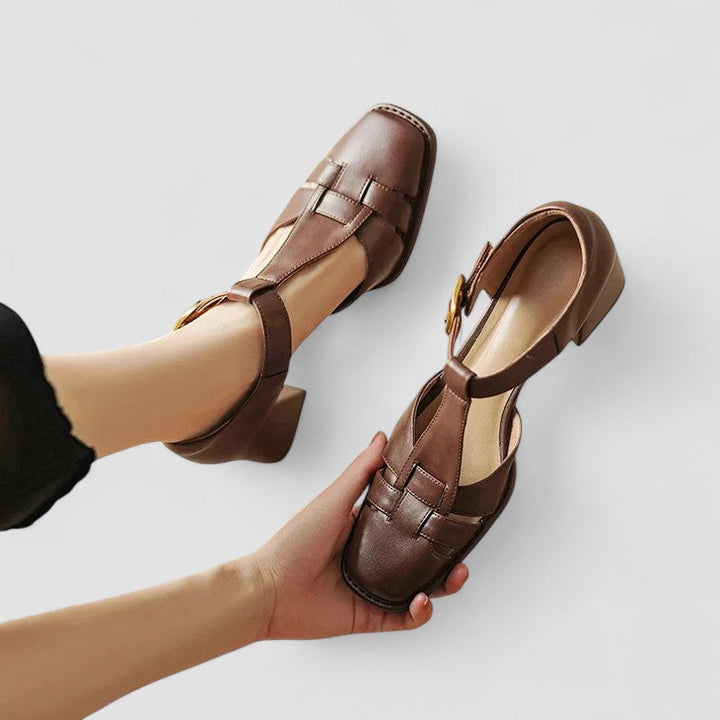 Cornelia Dresden | Blockabsatzschuhe mit T-Riemen