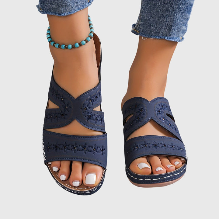 Isolde Meissen | Elegante Orthopädische Sandalen in Blau
