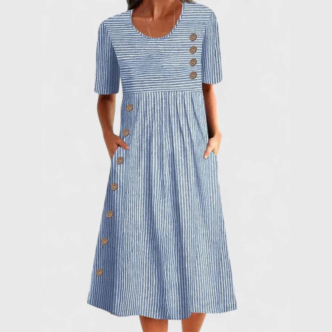 Hildegard Speyer | Midilänge Ringelkleid