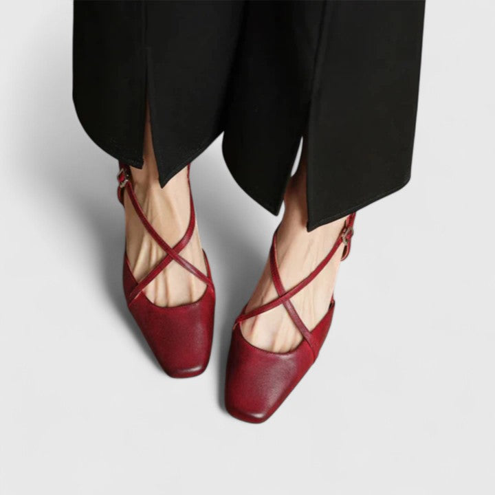 Hildegard Trier | Schicke Absatzsandalen in Rot