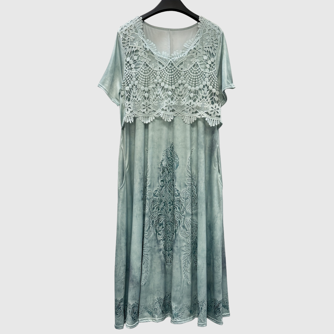 Brunhild Goslar | Elegantes Midi-Kleid mit Blumenmuster