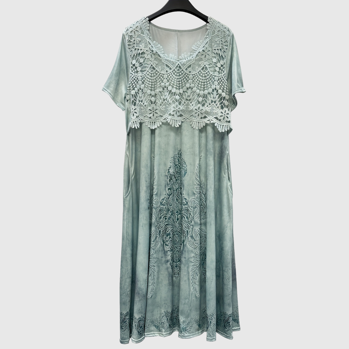 Brunhild Goslar | Elegantes Midi-Kleid mit Blumenmuster