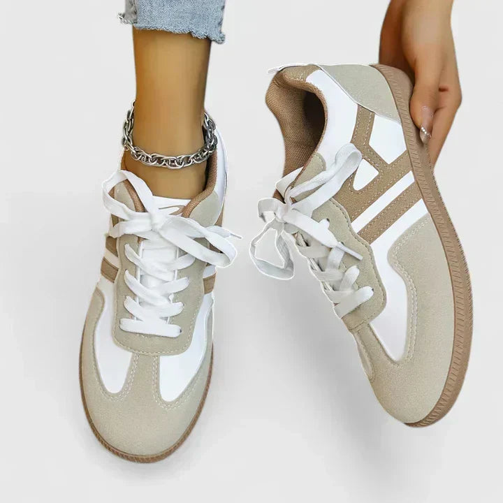 Elise Marburg | Orthopädische Sneakers in Khaki & Weiß