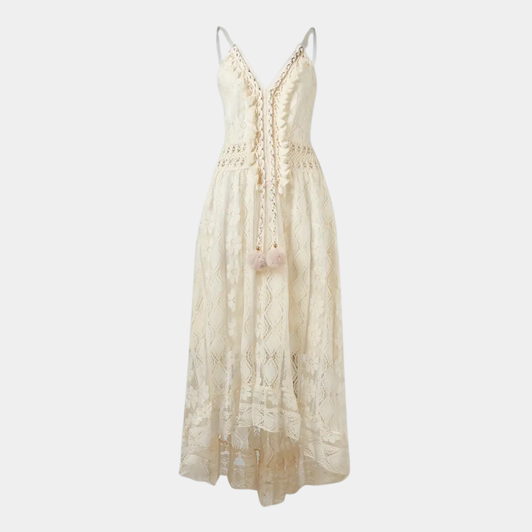 Katharina Konstanz | Elegantes Boho-Kleid in Beige