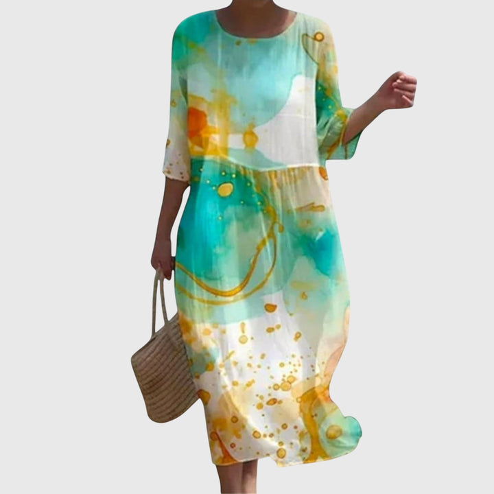 Selma Stralsund | Elegantes Maxi-Blumenkleid