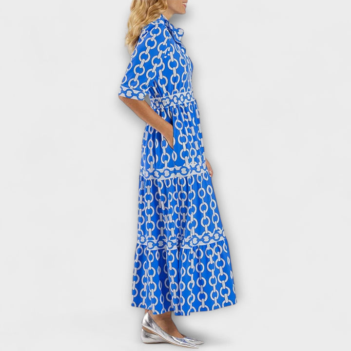 Matilda Bautzen | Midi-Robe mit Kettenmuster