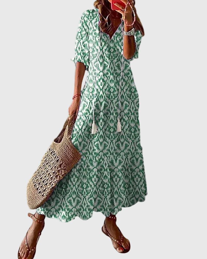 Irmgard Bautzen | Vintage Boho Maxikleid für Den Sommer