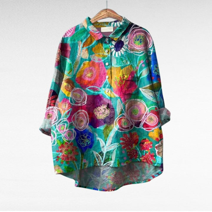 Hildegard Eisenach | Elegante Sommerbluse in Druck 1