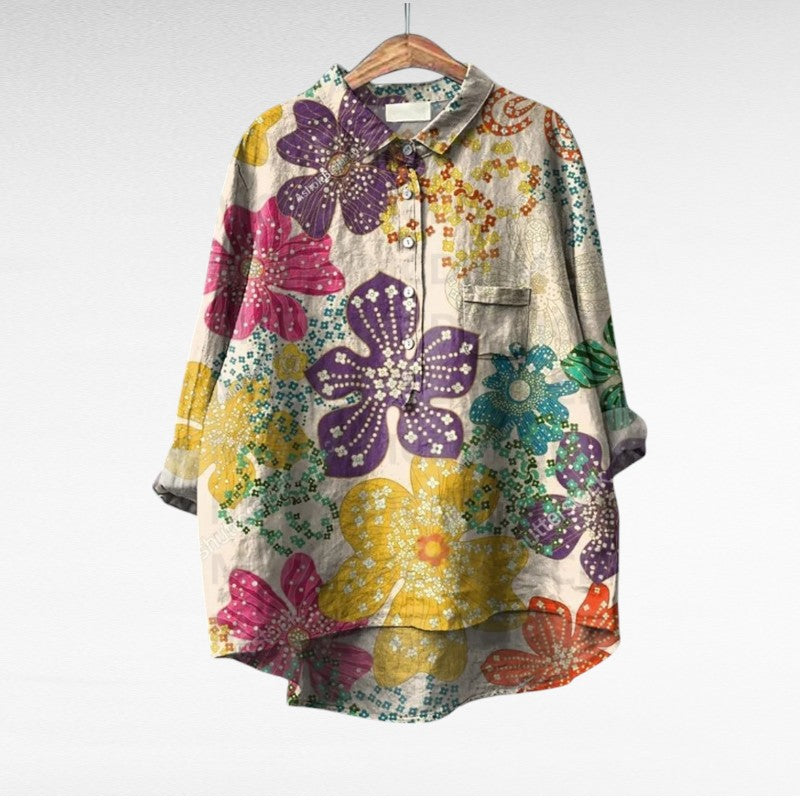 Hildegard Eisenach | Elegante Sommerbluse in Druck 1
