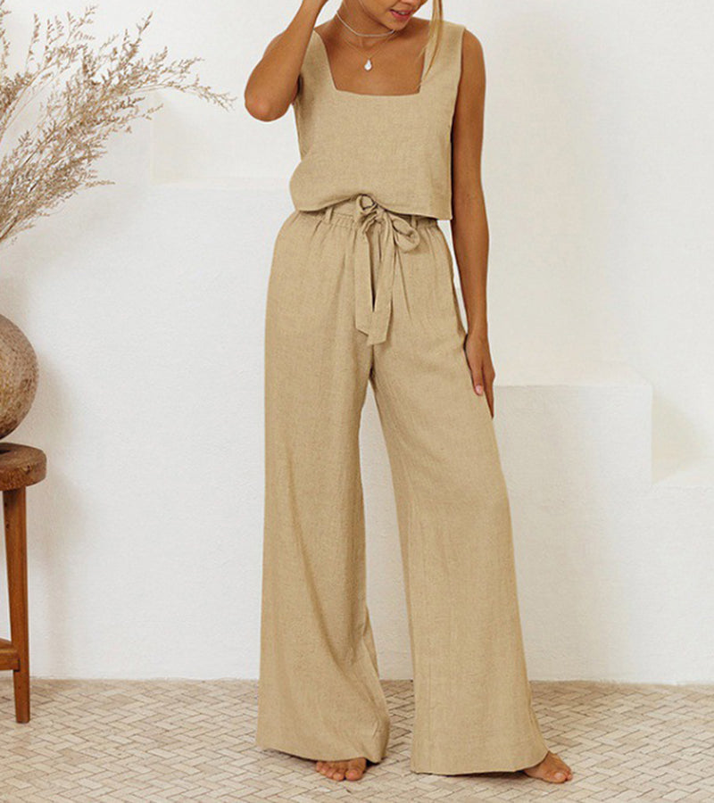 Katharina Worms | Minimalistisches Ensemble Top und Schlaghose