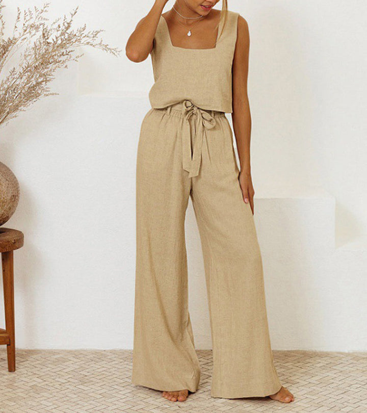 Katharina Worms | Minimalistisches Ensemble Top und Schlaghose