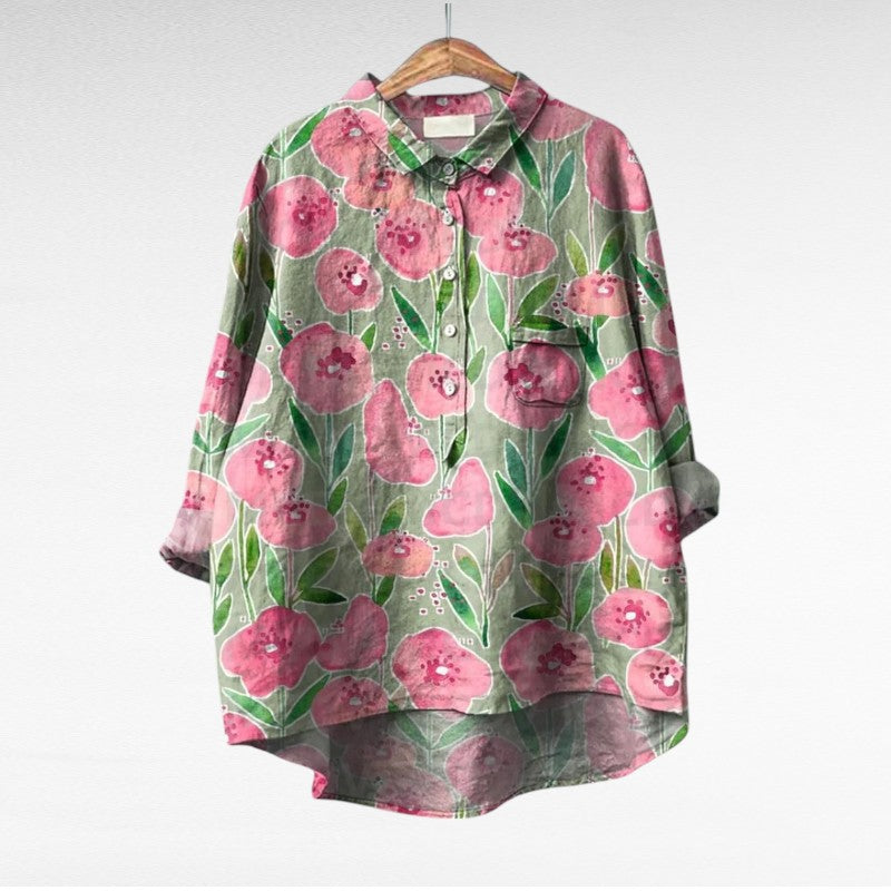 Hildegard Eisenach | Elegante Sommerbluse in Druck 1