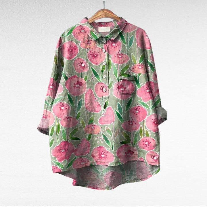 Hildegard Eisenach | Elegante Sommerbluse in Druck 1
