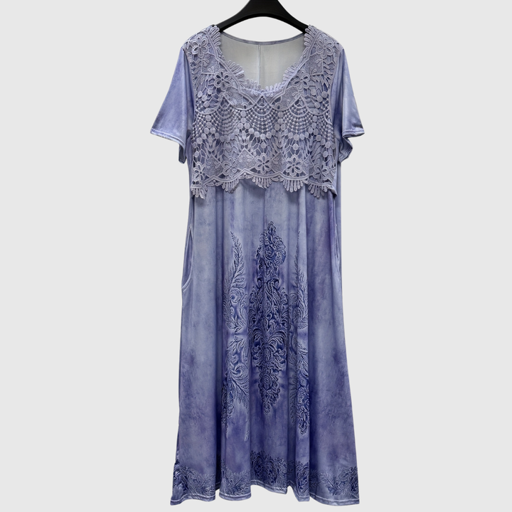 Brunhild Goslar | Elegantes Midi-Kleid mit Blumenmuster