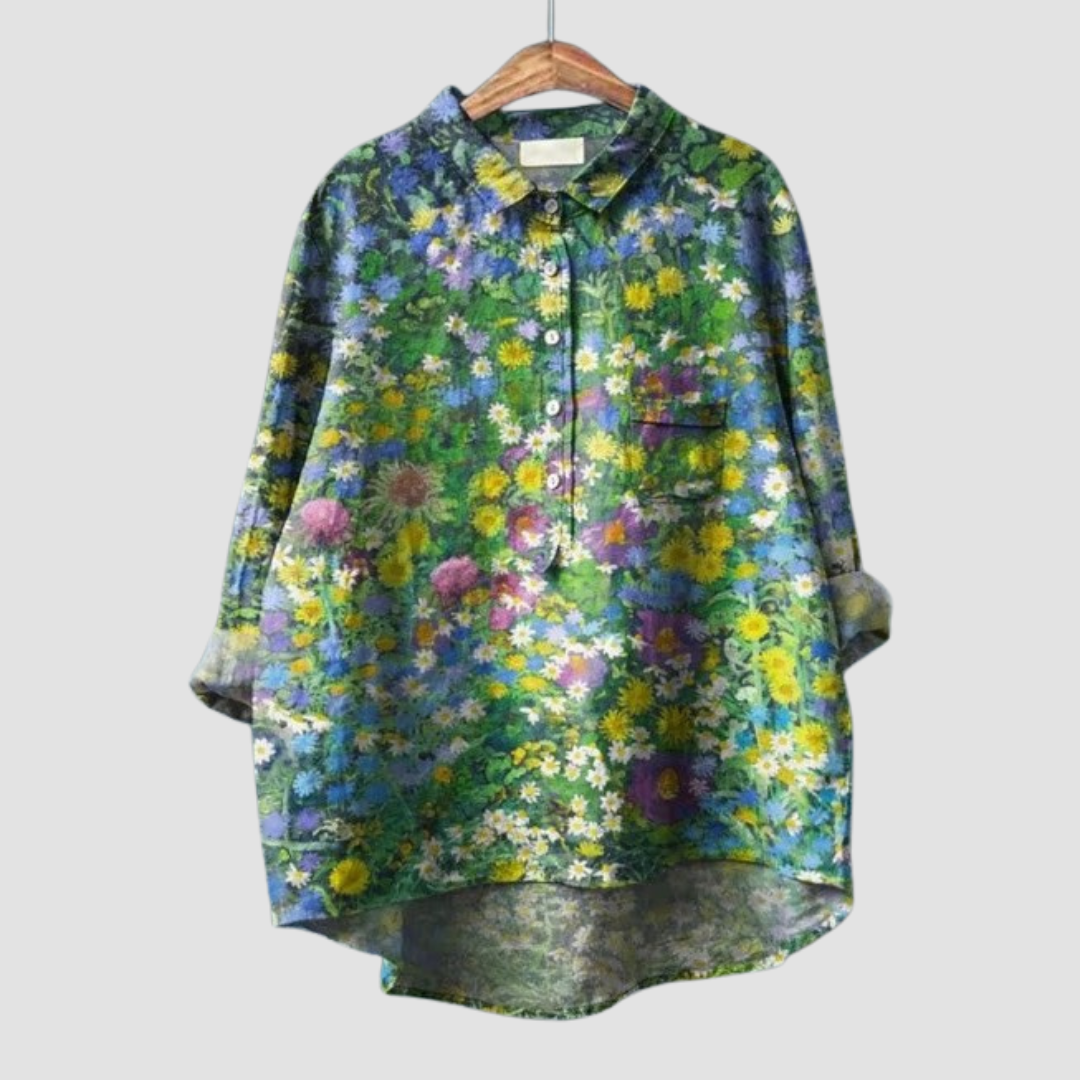 Gudrun Speyer | Elegante Sommerbluse in Mehrfarbig