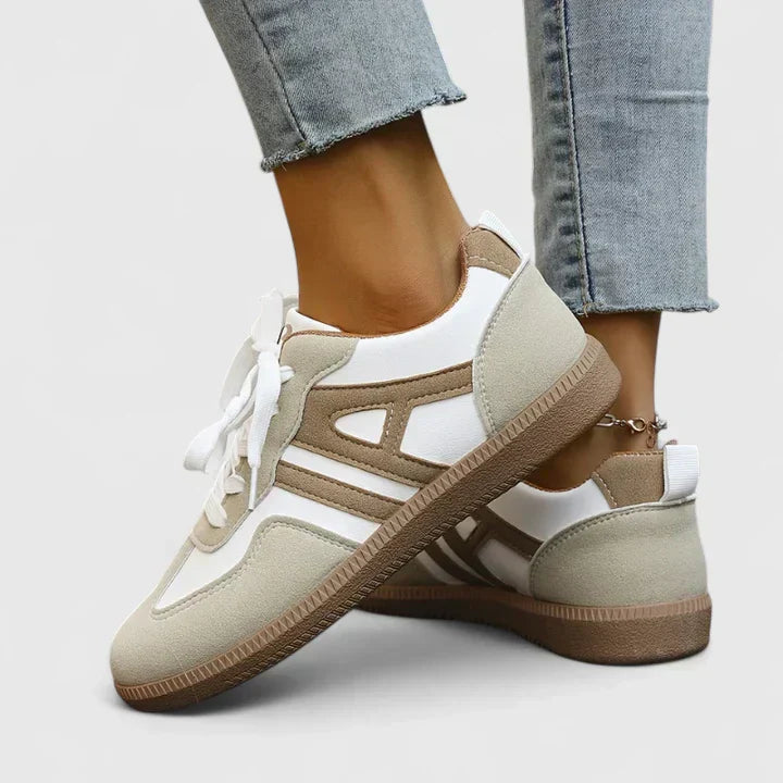 Elise Marburg | Orthopädische Sneakers in Khaki & Weiß