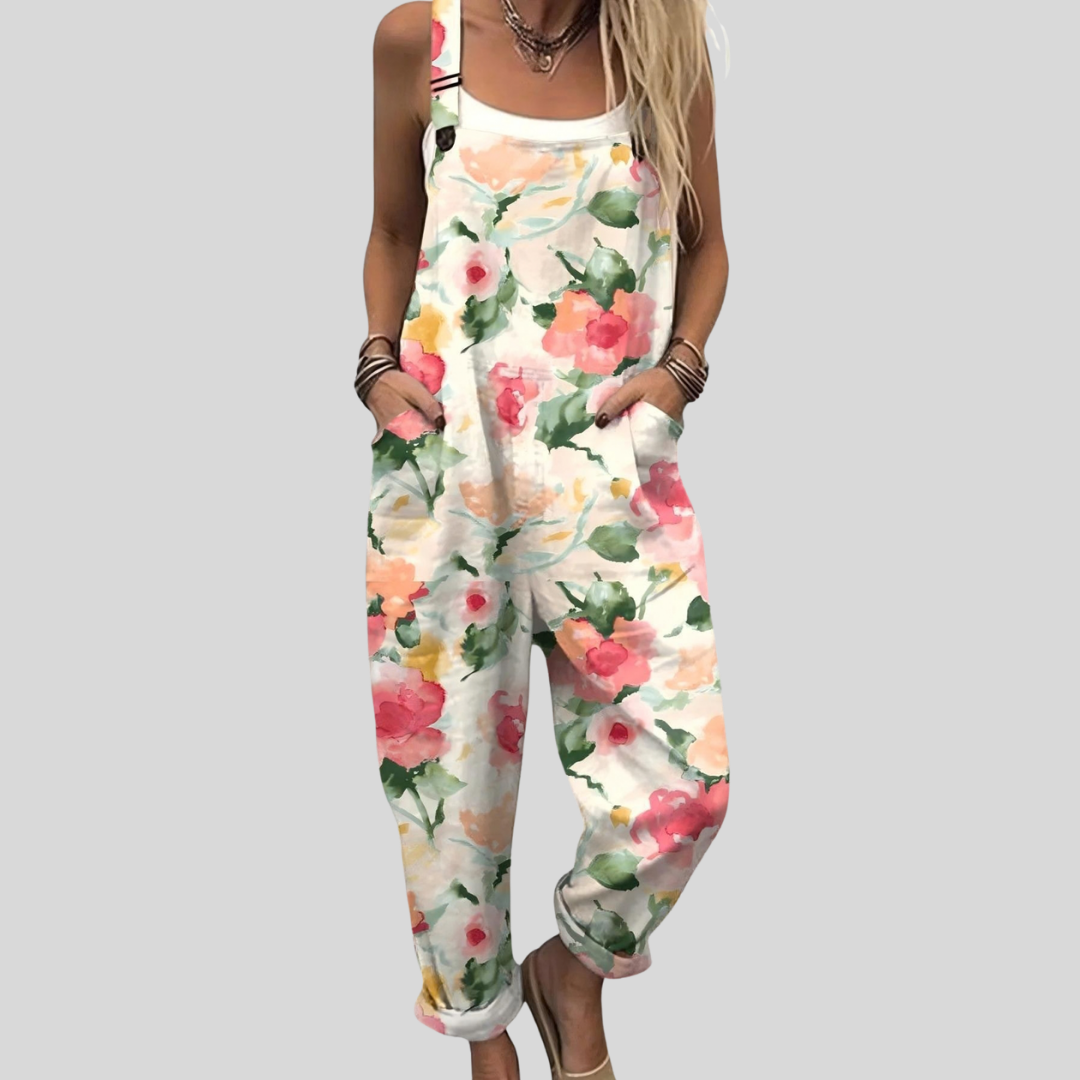 Isolde Potsdam | Latzhose mit Pastell-Rosen