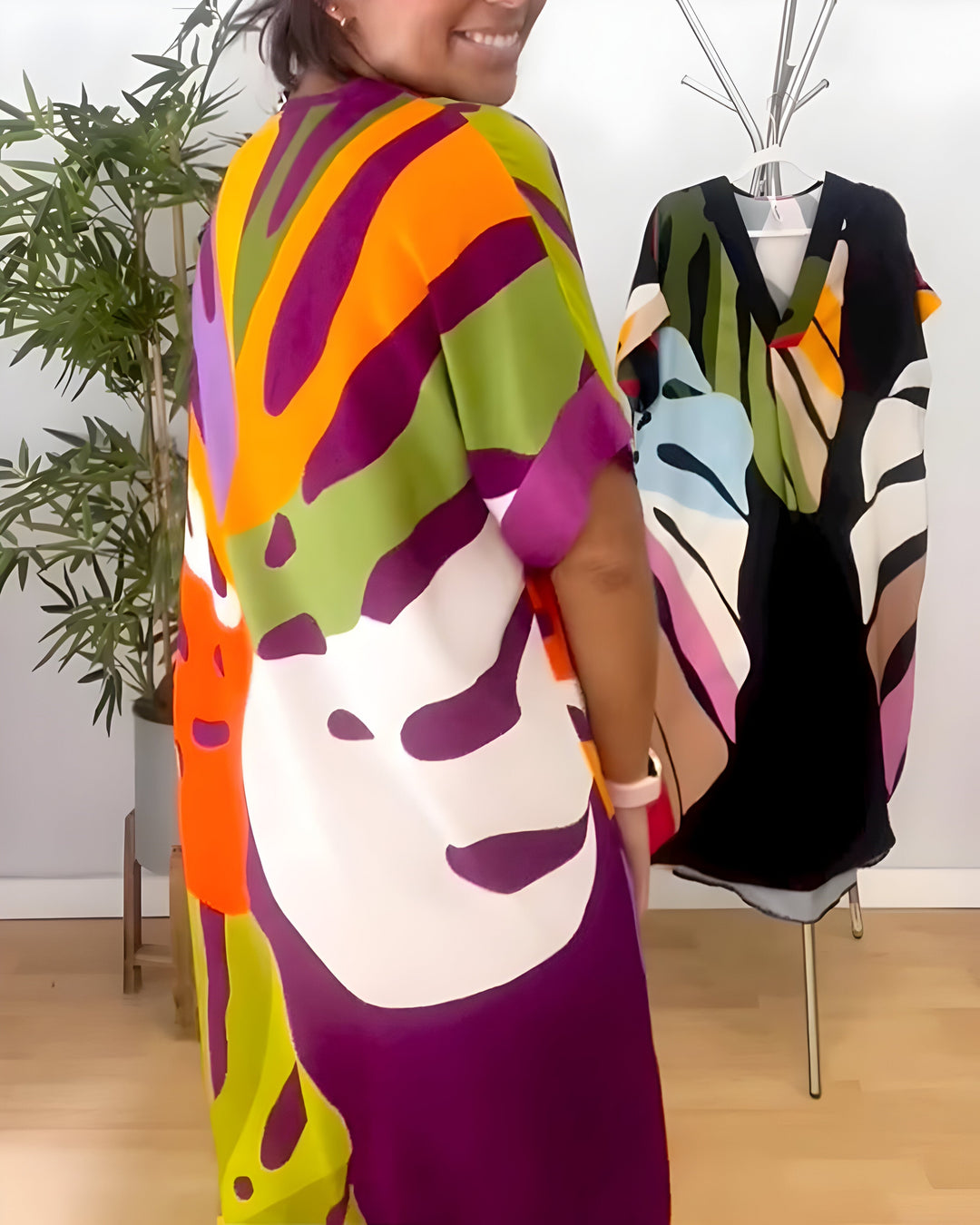 Irmgard Rothenburg | Kleid mit Abstraktem Muster