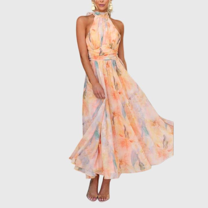 Charlotte Lübeck | Elegantes Maxikleid in Rötliches Orange