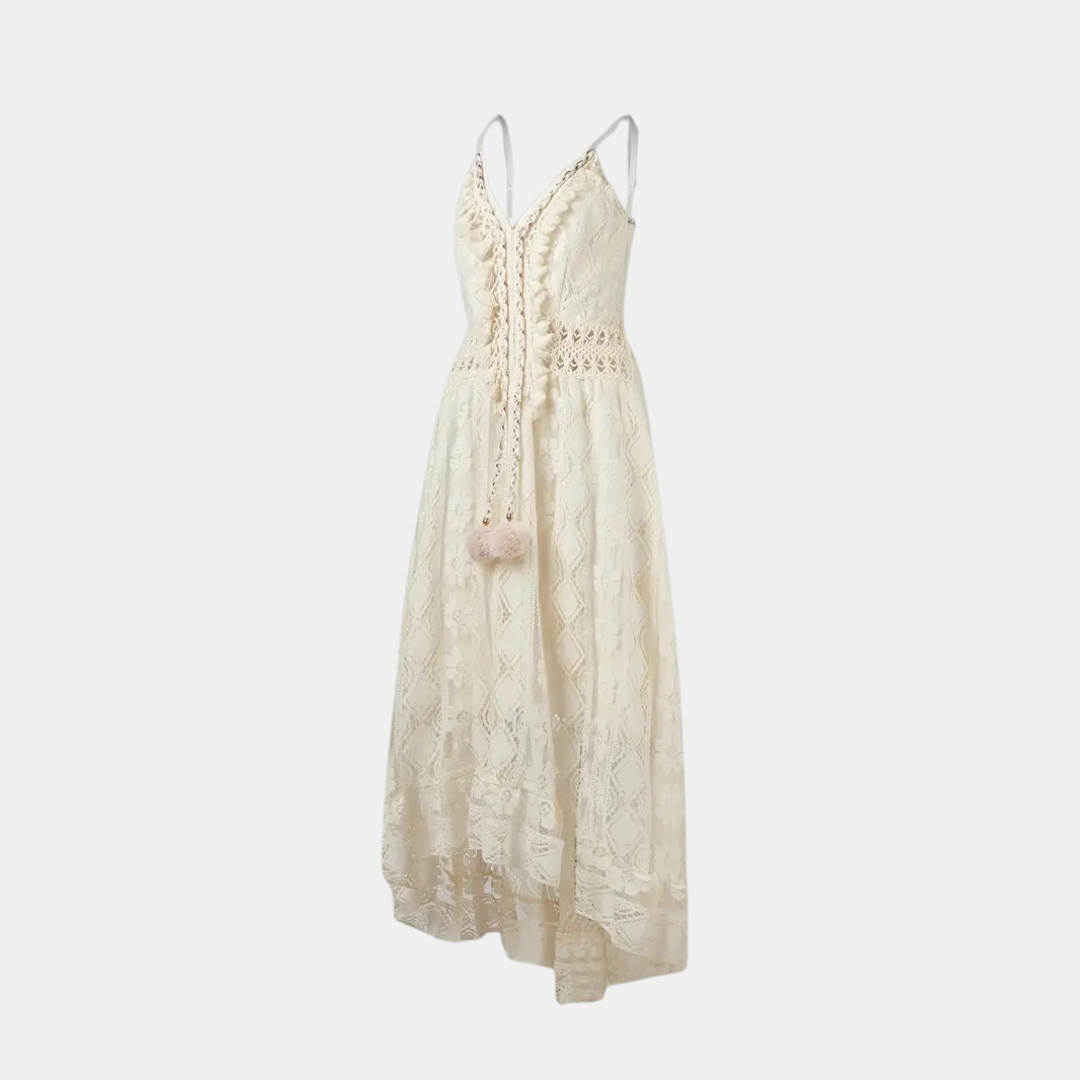 Katharina Konstanz | Elegantes Boho-Kleid in Beige