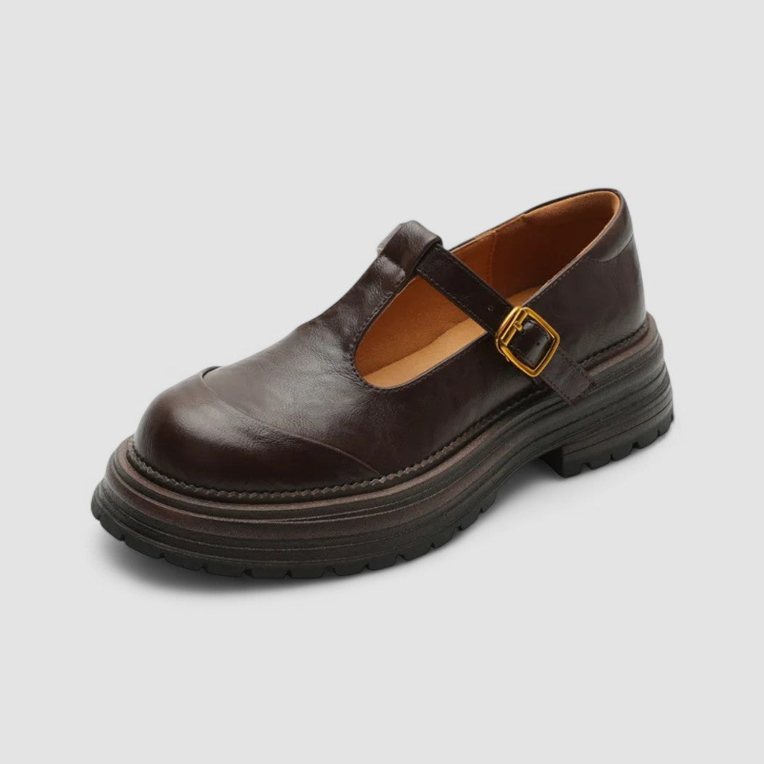 Hildegard Meissen | Orthopädische Mary Jane Schuhe in Braun